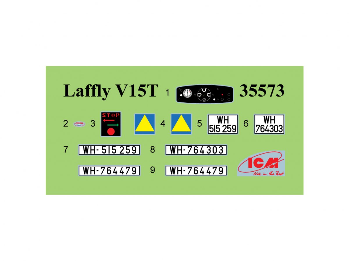 ICM 35573 Laffly (f) Typ V15T WWII German military vehicle 1/35 – zdjęcie 9