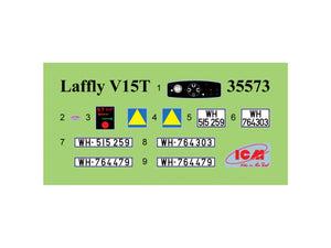 ICM 35573 Laffly (f) Typ V15T WWII German military vehicle 1/35 – zdjęcie 9