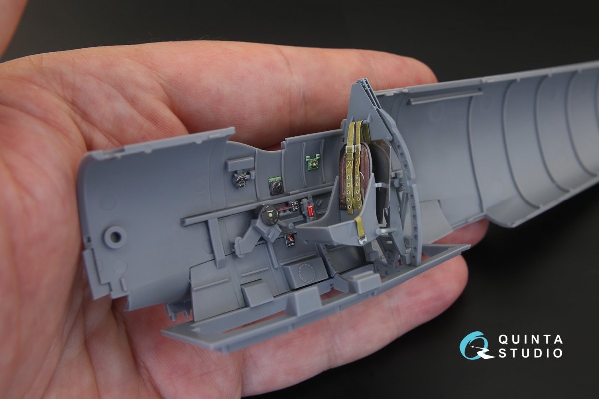 Quinta Studio QD32020 Spitfire Mk.XVI 3D-Printed &amp;amp; coloured Interior on decal paper (for Tamiya kit) 1/32 – immagine 5