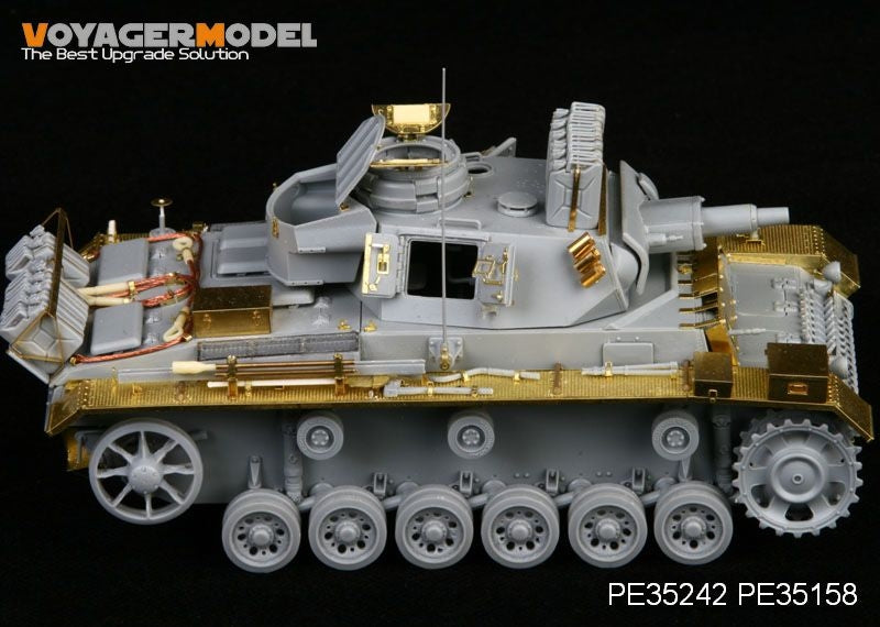 Voyager Model PE35242 WWII German Pz.Kpfw.III Ausf.N sPz.Abt 501 Afrika For DRAGON 6431 1/35 – image 3