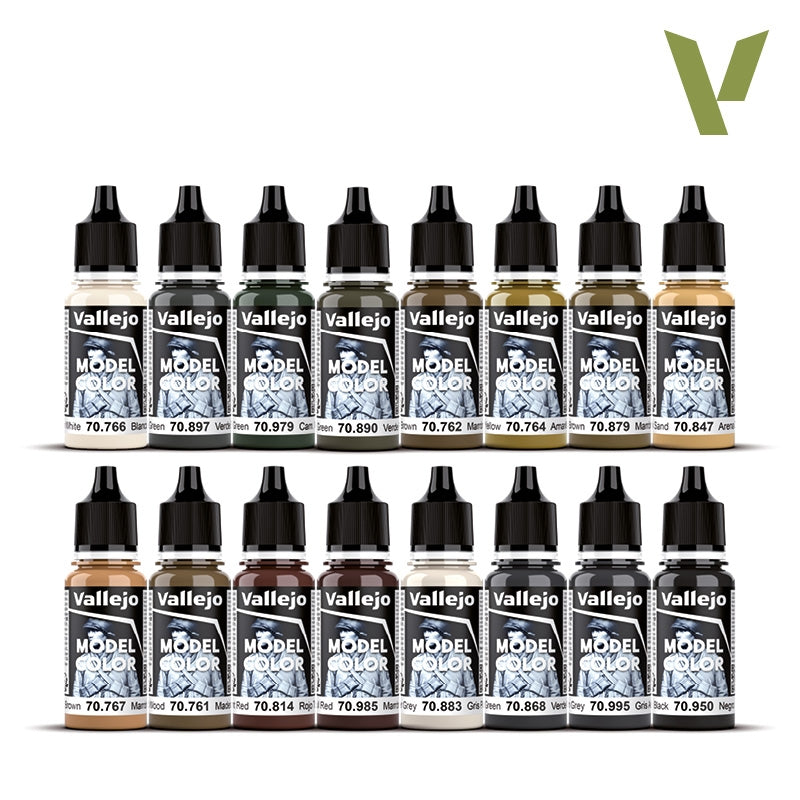 Vallejo 70255 German AFV Colors WWII - AFV Color Series - Model Color Set 16x18ml
