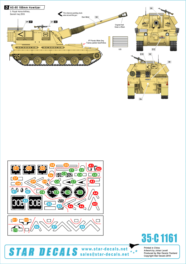 Star Decals 35-C1161 Artillerie royale dans le Golfe 1/35 – image 2