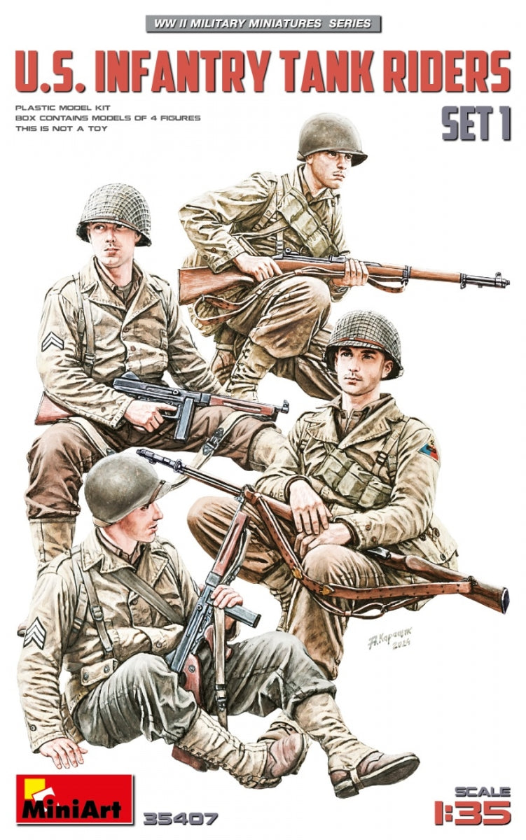 MiniArt 35407 Cavaliers de chars d'infanterie américains. Set 1 1/35