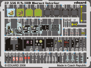 Eduard 32556 F-18D interior 1/32 ACADEMY – image 3