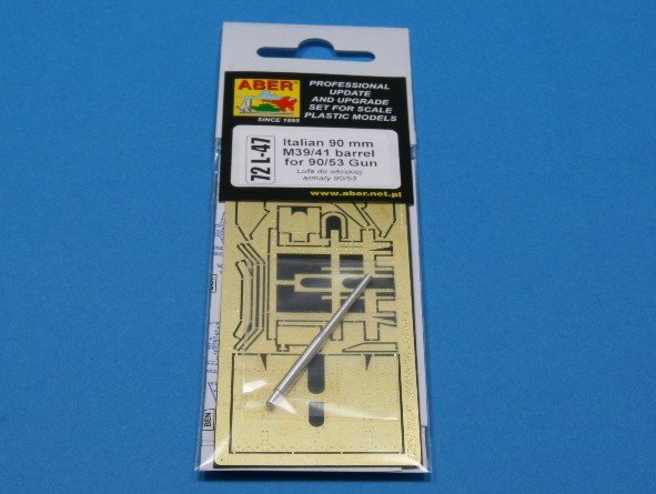 Aber 72L-47 Italian 90mm barrel for 90/53 Gun and additional fully detailed shield 1/72 – image 3
