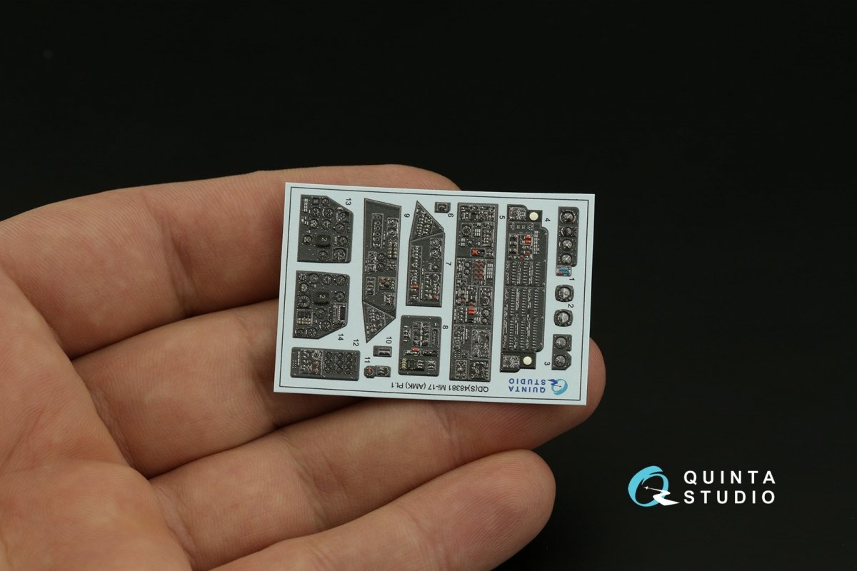 Quinta Studio QDS-48381 Mi-17 3D-Printed &amp;amp; coloured Interior on decal paper (AMK) (Small version) 1/48 – zdjęcie 4