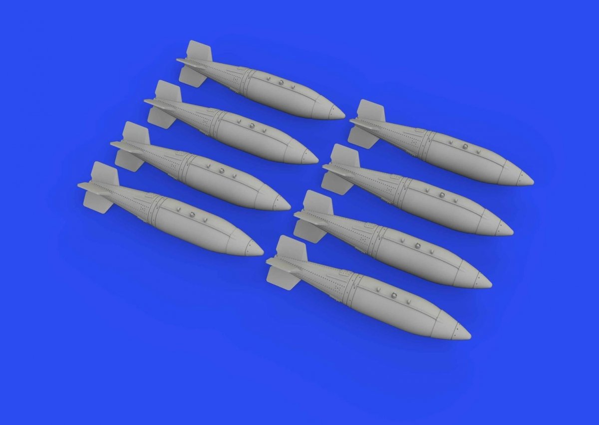 Eduard 672278 British 1000lb retarded bombs w_960 fuse 1/72 – zdjęcie 3