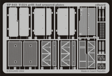 Eduard TP043 T-55A grill and armoured plates 1/35 Tamiya