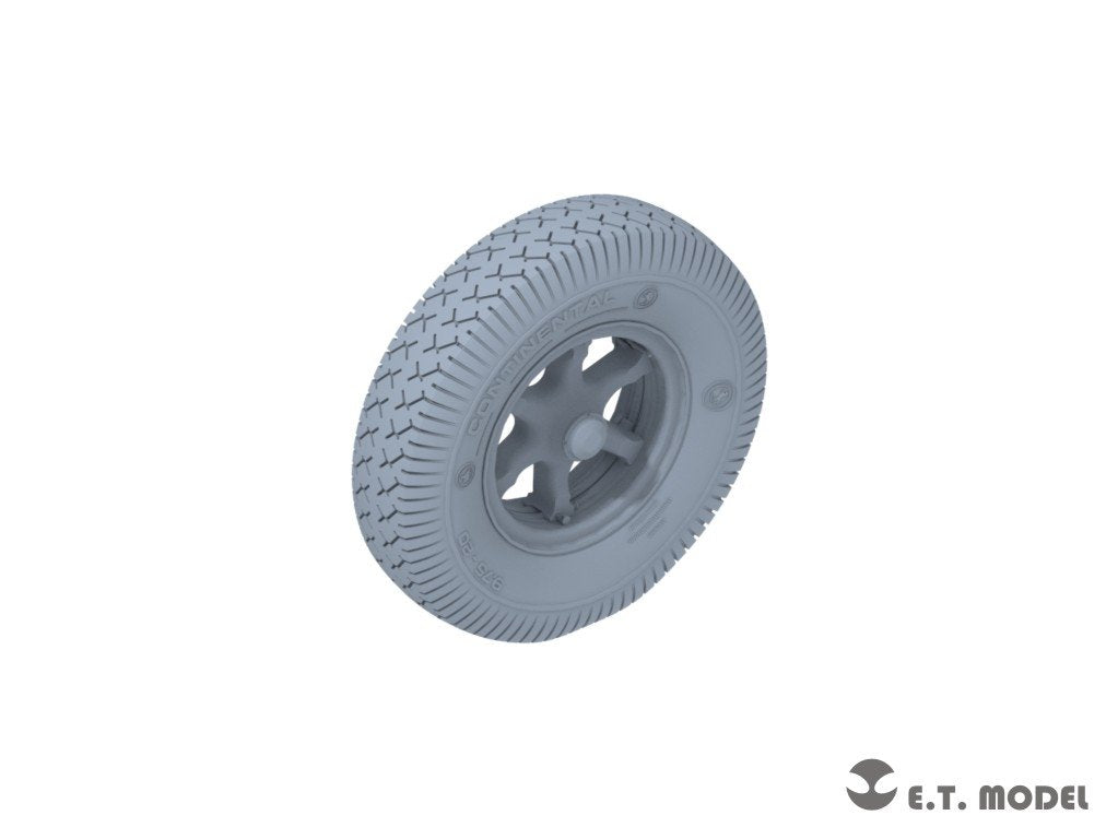 E.T. Model P35-132 WWII German Sd.Kfz.7(8t) Sagged Front Wheels &amp;amp; Spare Wheel Type.1 for Dragon / Trumpeter kit 1/35 – zdjęcie 2