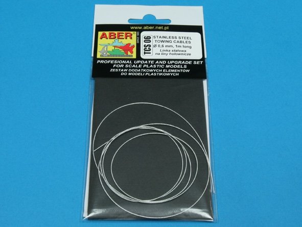 Aber TCS06 Stainless Steel Towing Cables 0,6mm, 1m long – zdjęcie 4