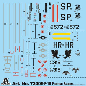 Italeri 72009 F-16 C/D Night Falcon - Complete Set For Modeling 1/72 – image 3