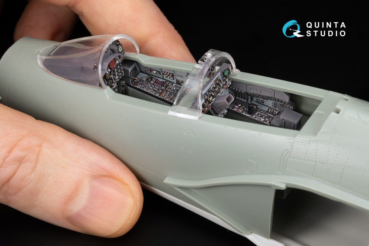 Quinta Studio QD+48495 F-4D late Phantom II 3D-Printed &amp;amp; coloured Interior on decal paper (Academy) (with 3D-printed resin parts) 1/48 – zdjęcie 11
