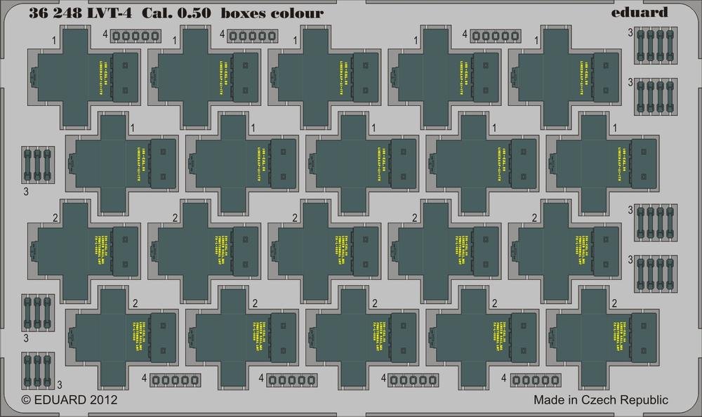 Eduard 36248 LVT-4 Cal. 0.50 boîtes couleur AFV CLUB