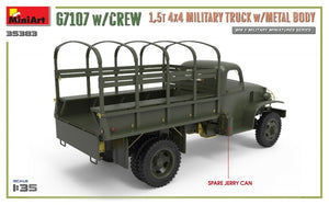 MiniArt 35383 G7107 w/CREW 1.5t 4X4 CARGO TRUCK w/METAL BODY 1/35 – image 6