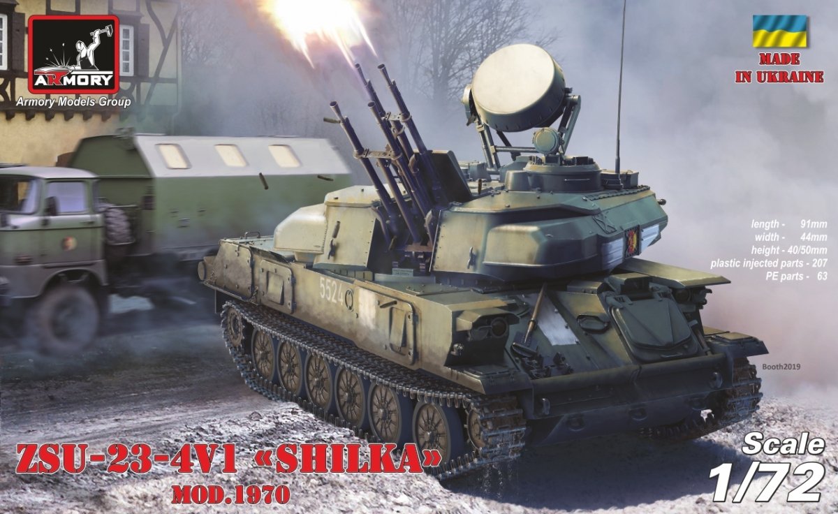 Armory Models 72443 ZSU-23-4V1 Shilka mod.1970 Soviet Modern AA SPG 1/72