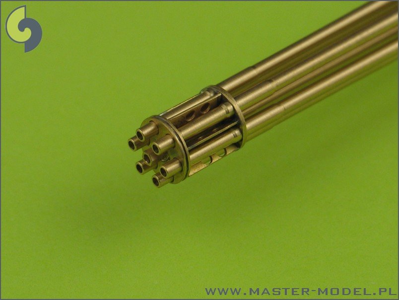 Master AM-32-029 M61 A1 Vulcan - Six-barrelled rotary 20mm cannon - turned barrels with etched barrel clamps 1/32 – immagine 4