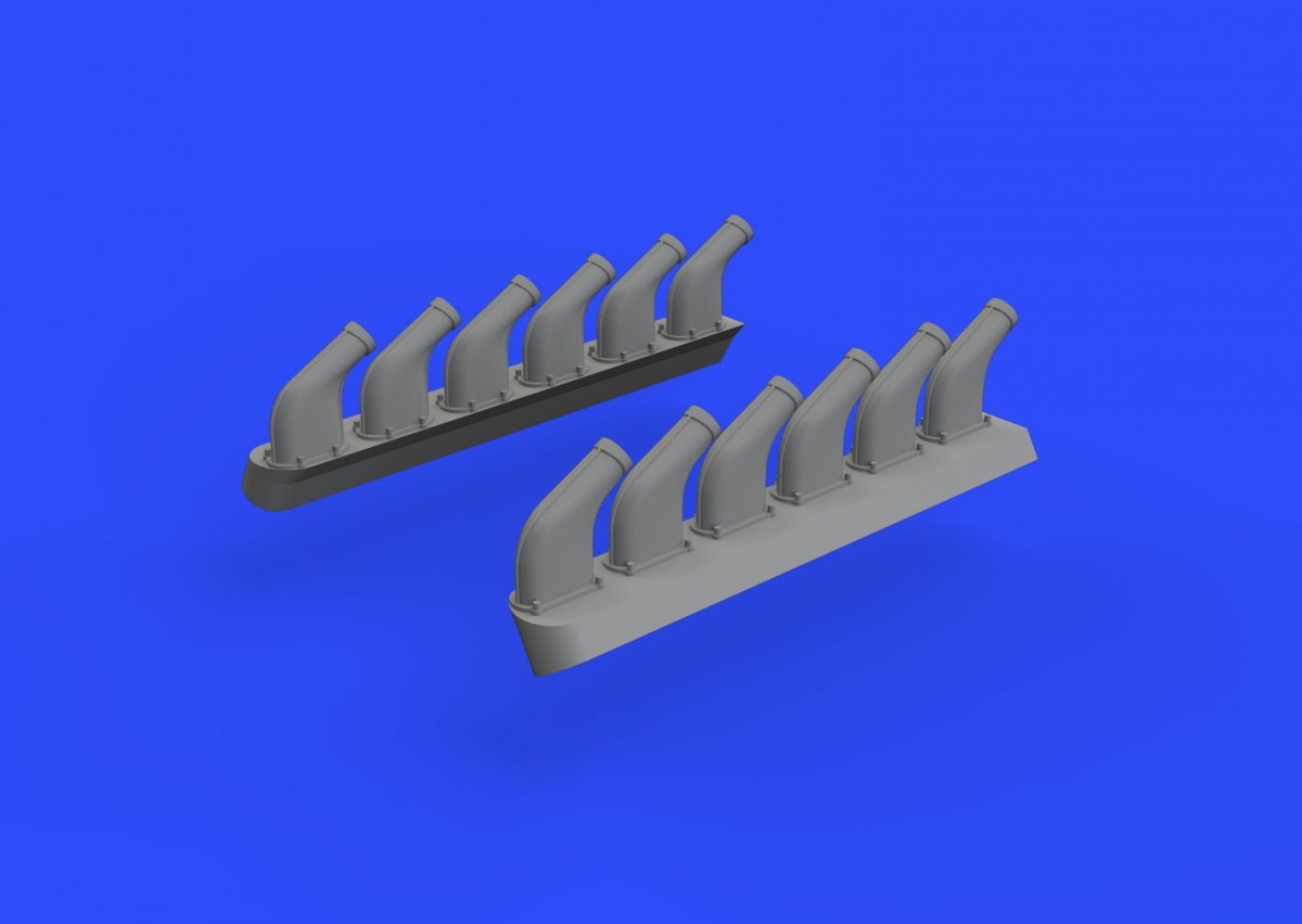 Eduard 648336 P-51D exhaust stacks AIRFIX 1/48 – zdjęcie 3