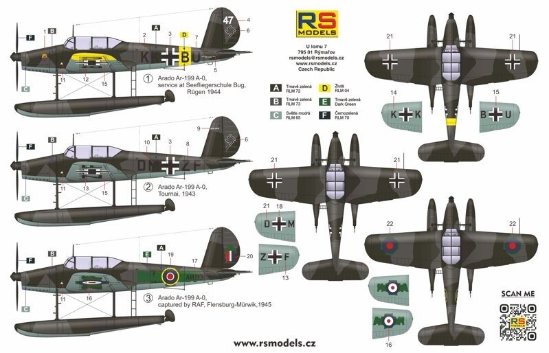 RS Models 92272 Arado Ar 199 late version 1/72 – zdjęcie 2
