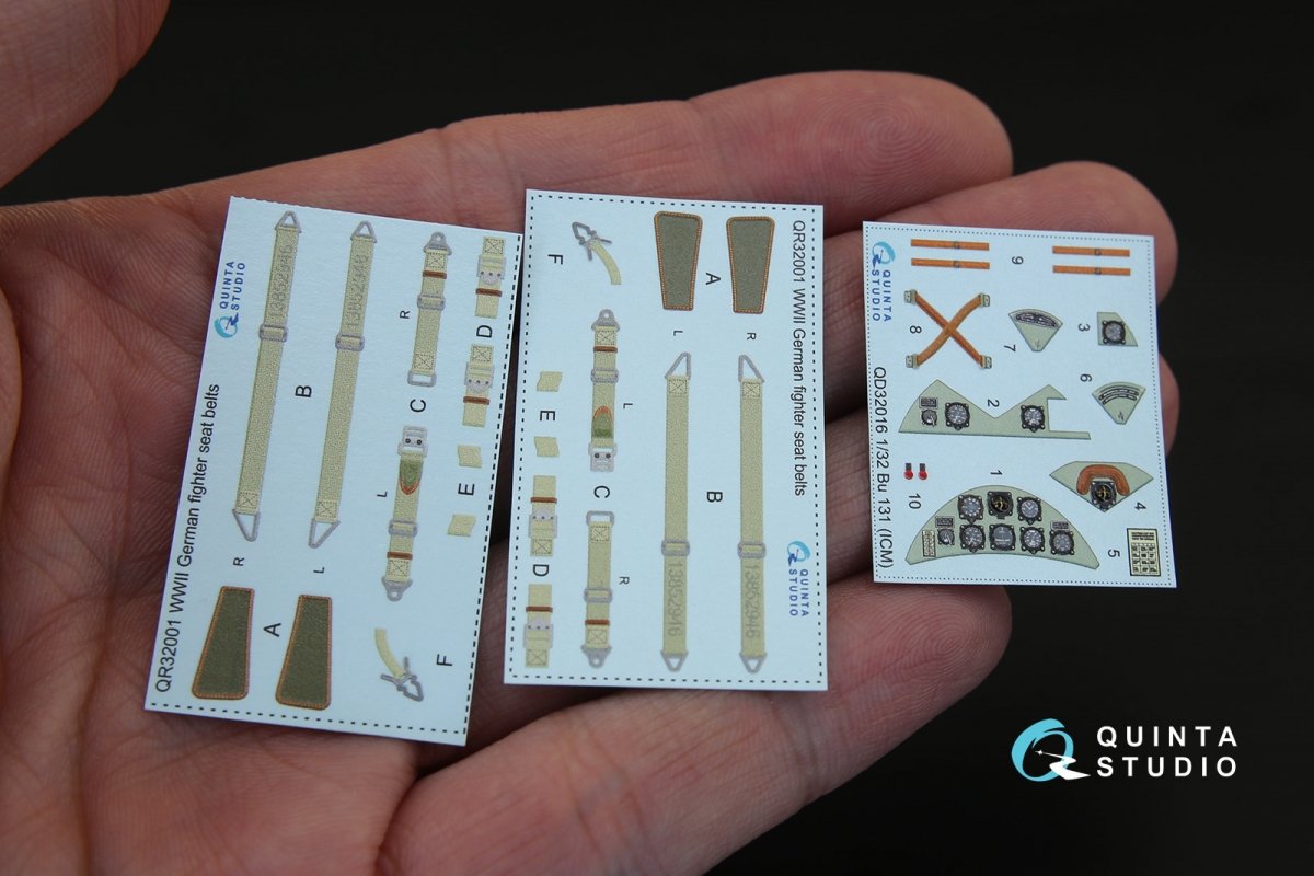 Quinta Studio QD32016 Bu 131 3D-Printed &amp;amp; colored Interior on decal paper (for ICM kit) 1/32 – image 3