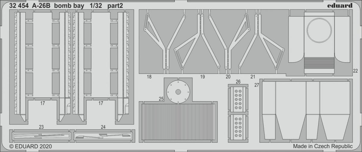 Eduard 32454 A-26B bomb bay 1/32 HOBBY BOSS – zdjęcie 2