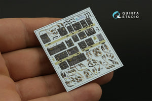 Quinta Studio QD35117 AH-64D Extended forward avionics bays 3D-Printed &amp;amp; colored Interior on decal paper (Meng) 1/35 – image 4