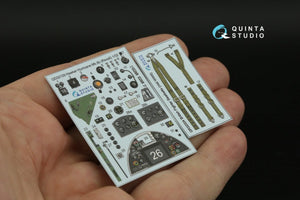 Quinta Studio QD32139 Hawker Hurricane Mk.IIb 3D-Printed &amp;amp; coloured Interior on decal paper (Revell) 1/32 – zdjęcie 11