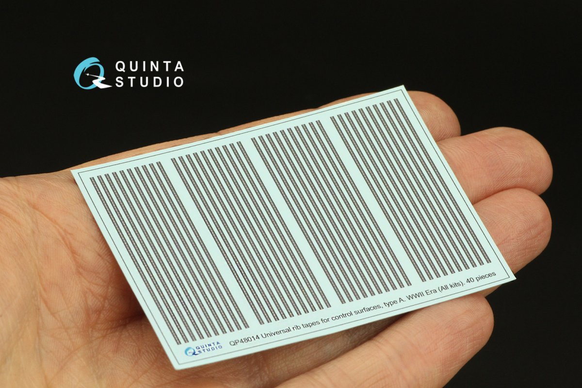 Quinta Studio QP48014 Universal rib tapes, type A. WWII Era (All kits) 1/48 – zdjęcie 2