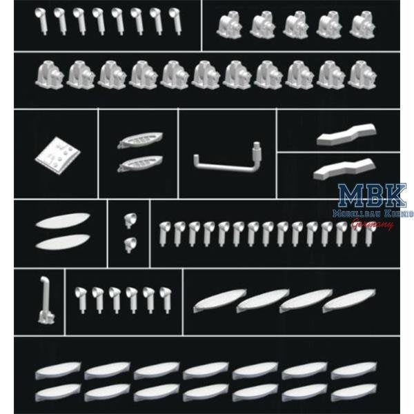 FlyHawk Model FH400001 R.M.S. TITANIC Upgrade Parts for Academy 1/400 – immagine 4