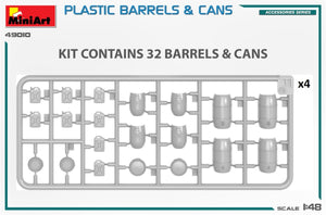 MiniArt 49010 PLASTIC BARRELS &amp;amp; CANS 1/48 – zdjęcie 3
