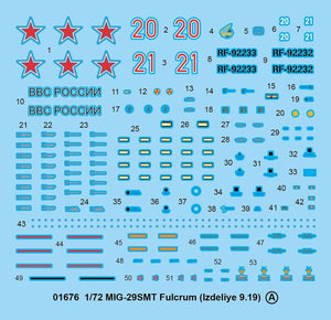 Trumpeter 01676 MIG-29SMT Fulcrum (Izdeliye 9.19) 1/72 – Bild 4