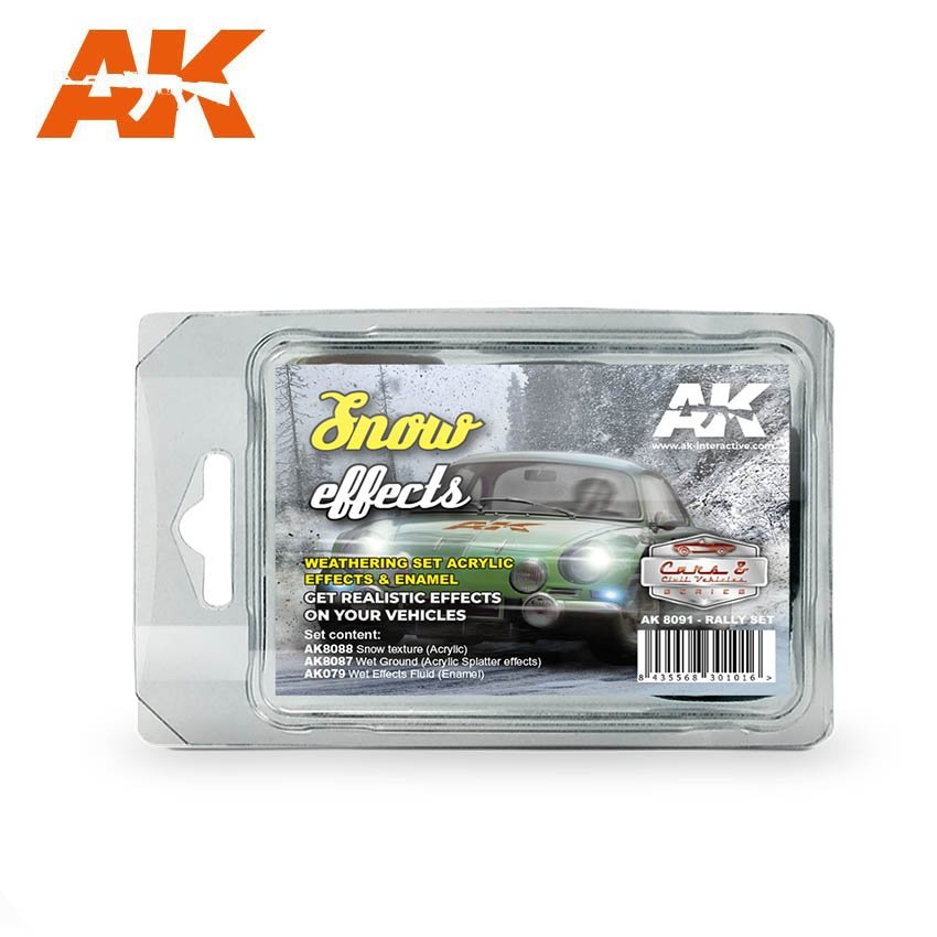 AK Interactive AK8091 EFFETS DE NEIGE (ENSEMBLE RALLYE)