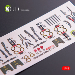 KELIK K48020 F-4B/N INTERIOR 3D DECALS FOR ACADEMY KIT 1/48 – zdjęcie 3