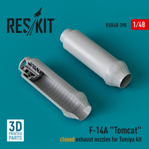 RESKIT RSU48-0390 F-14A &amp;quot;Tomcat&amp;quot; closed exhaust nozzles for Tamiya kit (3D Printed) 1/48