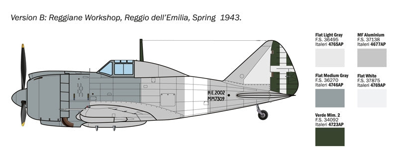 Italeri 1472 Reggiane Re.2002 Ariete 1/72 – zdjęcie 5