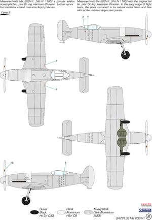Special Hobby 72138 Messerschmitt Me 209V-1 1/72 – zdjęcie 4