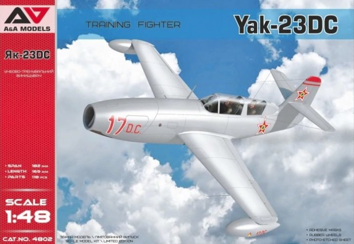 A&A Models 4802 Yakovlev Yak-23 DC 1/48