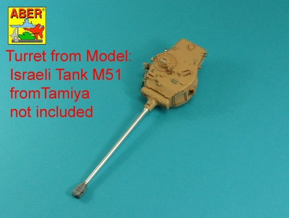 Canon Aber 35L-120 105 mm D1504 L/44 avec frein de bouche pour Sherman M51 israélien au 1/35  – image 13