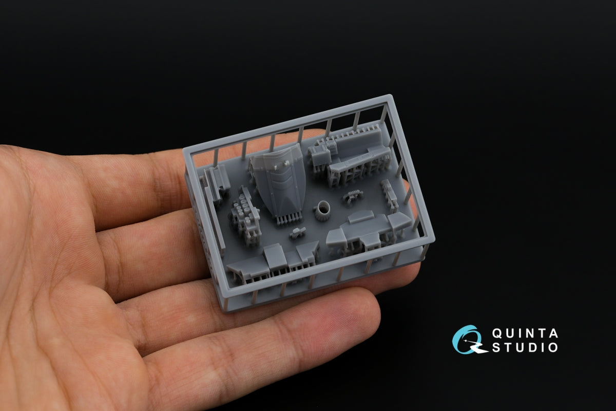 Quinta Studio QDS+48487 F-4C Phantom II 3D-Printed &amp;amp; coloured Interior on decal paper (Academy) (Small version) (with 3D-printed resin parts) 1/48 – zdjęcie 4