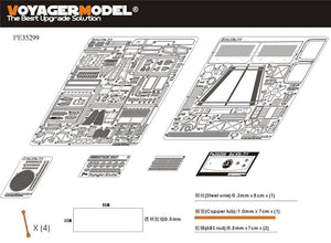 Maquette Voyager PE35299 Sd.Kfz.7/1 allemand de la Seconde Guerre mondiale, partie 1, pour DRAGON 6525 au 1/35