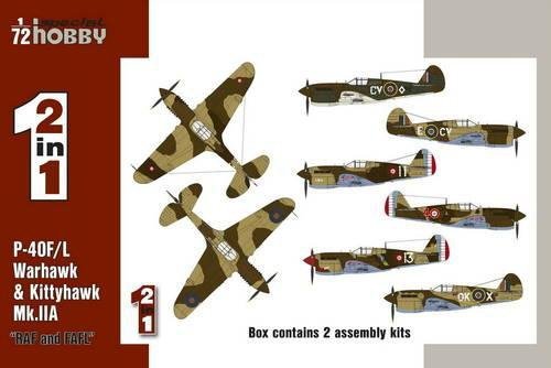 Special Hobby 72211 P-40F/ L & Kittyhawk Mk. IIA "RAF and FAFL" 2 i 1/72