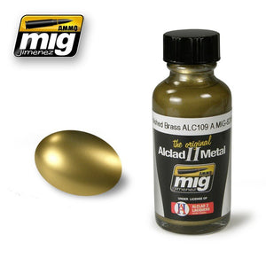 AMMO of Mig Jimenez 8206 POLISHED BRASS ALC109 30ml