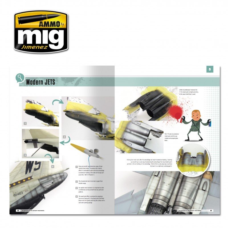AMMO of Mig Jimenez 6030 MODELLING SCHOOL: AN INITIATION TO AIRCRAFT WEATHERING (English) – immagine 5