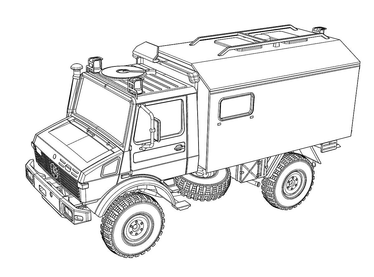 Ace 72451 Unimog U1300L 4x4 Krankenwagen Ambulance1/72 – zdjęcie 2
