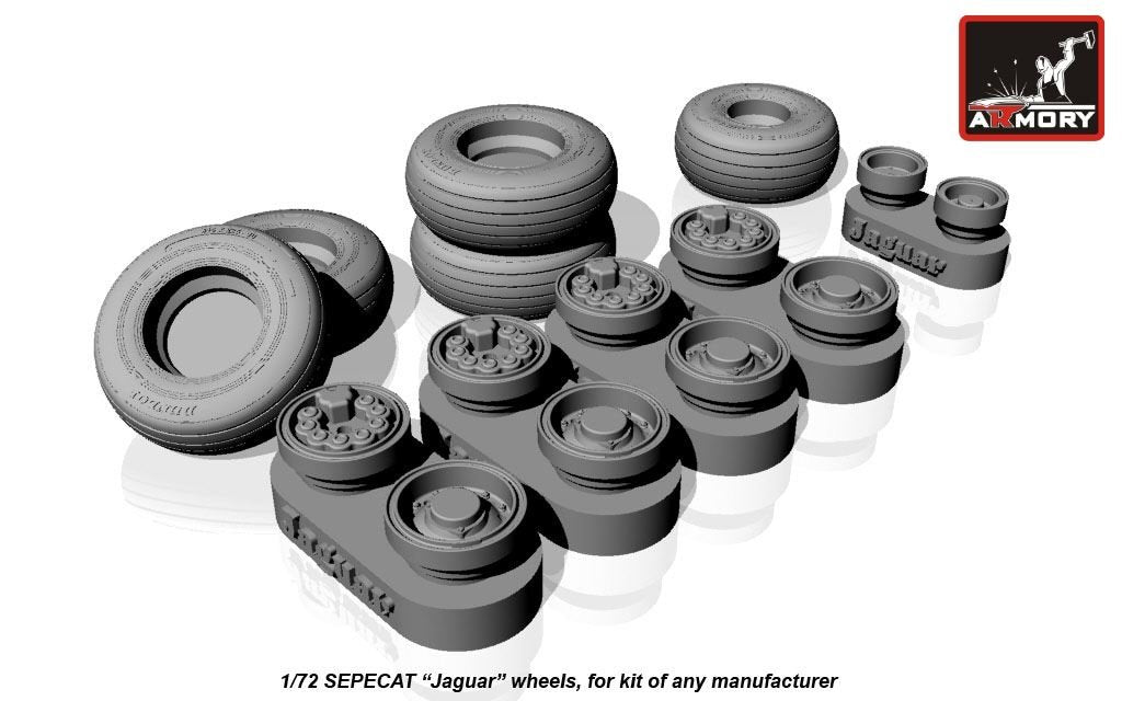 Armory Models AW48502 SEPECAT Jaguar wheels 1/48 – image 2