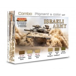 Lifecolor SPG01 Pigments and colours Israeli Army 6x22ml