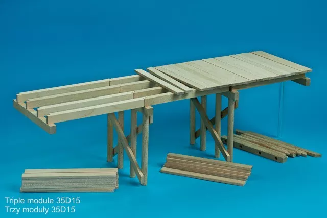 RB Model 35D15 WW II Wooden bridge Price for single module 1/35 – zdjęcie 4