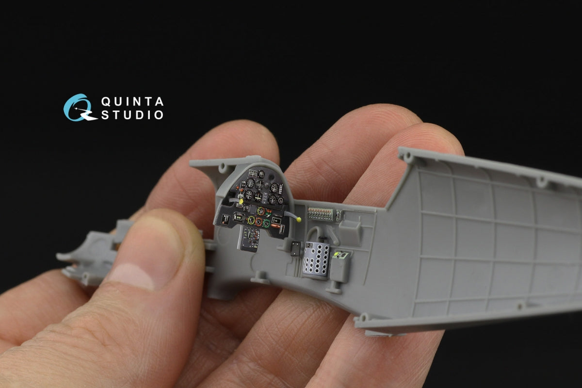 Quinta Studio QD48532 Bf 109E-3/4 3D-Printed &amp;amp; coloured Interior on decal paper (HobbyBoss) 1/48 – zdjęcie 2