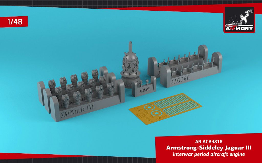 Armory Models ACA4818 A.S. Jaguar-III aircraft engine 1/48 – zdjęcie 2