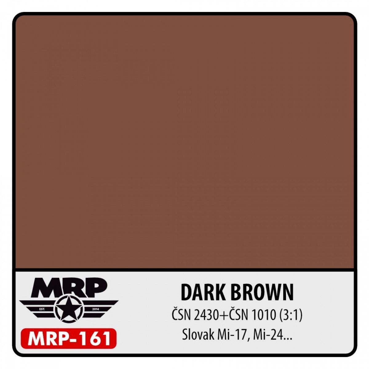 Peinture MR. Paint MRP-161 Brun foncé CSN 24301/CSN 1010 30 ml 