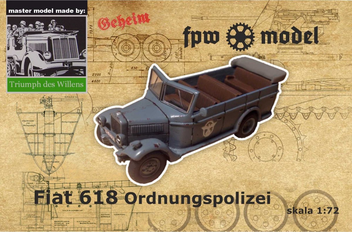 FPW Modèle TDW013 Triumph des Willens - Fiat 618 Ordnungspolizei 1/72